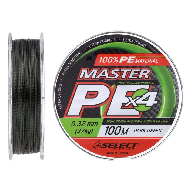 Шнур Select Master PE 100m Dark Green 0.32мм 37кг (1870.15.97) - зображення 1