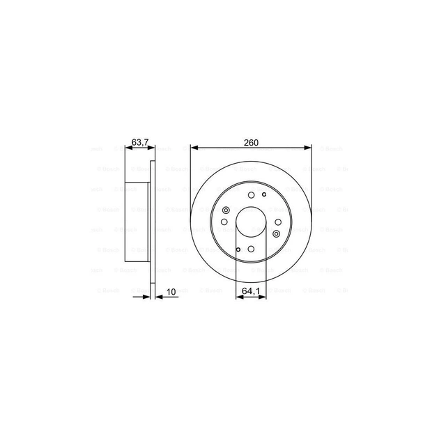 Гальмівний диск Bosch 0 986 479 504 - зображення 1