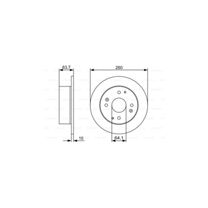 Гальмівний диск Bosch 0 986 479 504 зображення 1