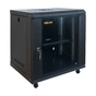 Шафа настінна GEAR 12U 19" 600x450x650 мм, + полка 19", black (GWMSN-12U-600-450) - зменшене зображення 1