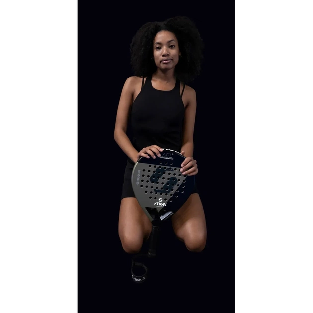 Ракетка для падел тенісу Stiga Racket ACT Black/Olive Green (2202-0919-01) (931518) - зображення 6