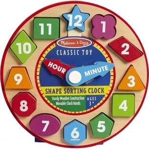 Розвиваюча іграшка Melissa&Doug Годинник-сортер (MD18593) зображення 1
