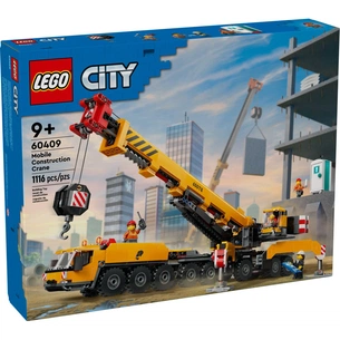 Конструктор LEGO City Жовтий пересувний будівельний кран (60409) зображення 1