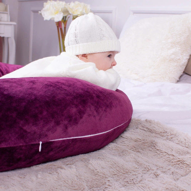 Подушка MirSon для вагітних та годування №8301 Velvet Line 28-0002 Excalibur Велюр 30х170х20 см (2200006200260) - picture 8