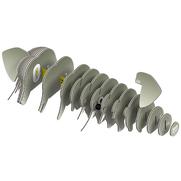 Пазл Eugy 3D Зоопарк Слон (XEG-010) - picture 3