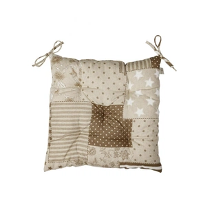 Подушка на стілець Прованс Печворк беж Господиня 40х40 см (4823093451162) зображення 1