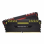 Модуль пам'яті для комп'ютера DDR4 16GB (2x8GB) 2666 MHz Vengeance RGB Black Corsair (CMR16GX4M2A2666C16) - уменьшенное изображение 3