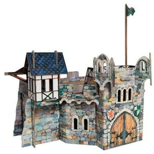 Збірна модель Умная бумага Кругла башта серії Середньовічне місто (220) зображення 1