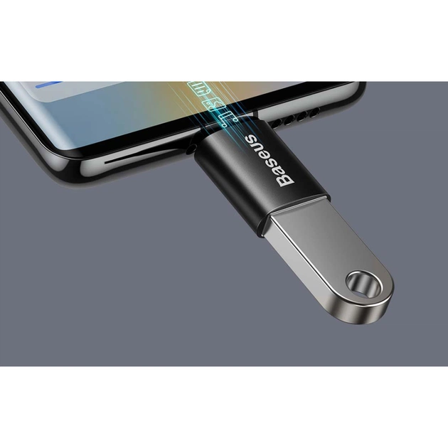 Перехідник OTG USB 3.1 AF to USB-C black Baseus (ZJJQ000001) - picture 5