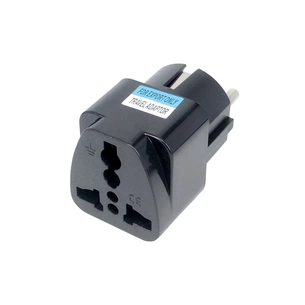 Перехідник Dynamode US/UK/AU to EU (EU Adapter black) зображення 1