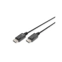 Кабель мультимедийный DisplayPort M to DisplayPort M 3.0m V1.1a Full HD 1920x1200 60Hz black Digitus (AK-340103-030-S) - уменьшенное изображение 1