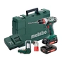Шуруповерт Metabo BS 18 Quick, 18V 2x2Aг + набір SP (9 шт) (602217870) - зменшене зображення 1