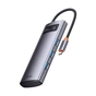 Концентратор Baseus USB-C 4-in-1 4xUSB 3.0 gray (WKWG070013) - уменьшенное изображение 1