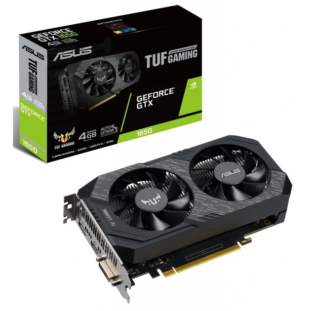 Відеокарта ASUS GeForce GTX1650 4096Mb TUF D6 GAMING (TUF-GTX1650-4GD6-GAMING) - зображення 1