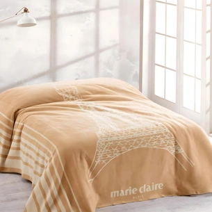 Плед Marie Claire Ейфель бежевий, 200х220 см (168829) зображення 1
