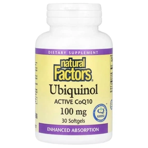 Антиоксидант Natural Factors Убихинол, активный CoQ10, 100 мг, Ubiquinol, Active CoQ10, 30 гелевых ка (NFS-20727) изображение 1