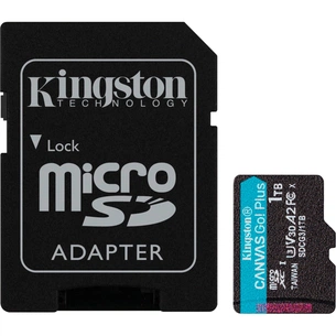 Карта пам'яті Kingston 1TB microSD class 10 UHS-I U3 V30 A2 Canvas Go Plus (SDCG3/1TB) зображення 1