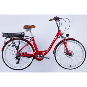 Електровелосипед Dorozhnik eRUBY AM 26" 17" AL 2024 Темно-червоний (ELB-D-26-182) зображення 1