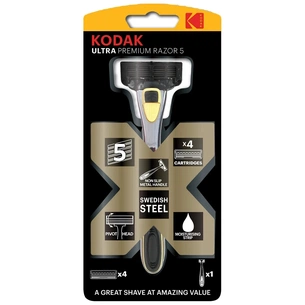 Бритва Kodak Ultra Premium 5 лез з 4 змінними картриджами (30421974) зображення 1