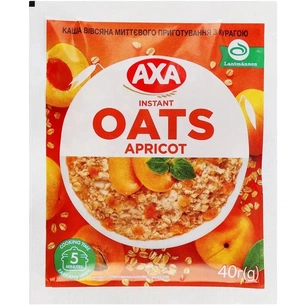 Їжа швидкого приготування АХА Каша Вівсяна з курагою 40 г (4820008126016) зображення 1