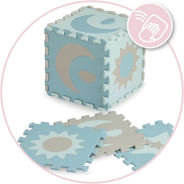 Дитячий килимок MoMi пазл Nebe 90 х 90 cм Blue (AKCE00031) - picture 6
