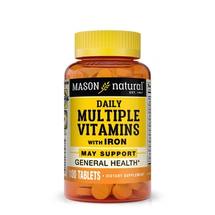 Мультивітамін Mason Natural Мультивітаміни із залізом на кожен день, Daily Multiple Vita (MAV00001) зображення 1
