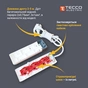 Мережевий подовжувач TECCO 3м 6 постів white (8681277842313) - зменшене зображення 6