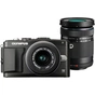 Цифровий фотоапарат Olympus E-PL5 DZK 14-42 mm + 40-150 mm Flash Air black (V205042BE010) - зменшене зображення 3