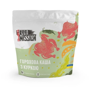 Їжа швидкого приготування Food Mission Каша горохова з куркою 100 г (fm.30368) зображення 1