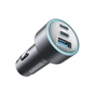 Зарядний пристрій Anker 325 PowerDrive USB-C PD67W + USB-A 22.5W Black (A2731HA1) - зменшене зображення 1