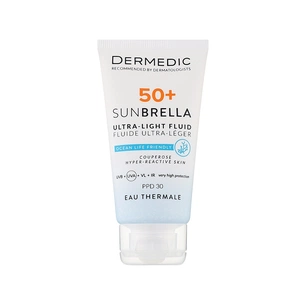 Засіб від засмаги Dermedic Sunbrella Ультралегкий захисний флюїд SPF 50+ Для судинної та гіперактивної шкіри 40 мл (5901643177584) зображення 1