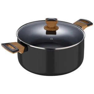 Каструля Bergner Earth black, з кришкою 24 см, 4.3 л (BG-32036-BK) зображення 1