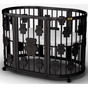 Ліжечко Ingvart SMART BED OVAL з ведмедиками венге (2361401) - зменшене зображення 1