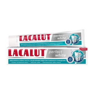 Зубна паста Lacalut Perfect White 75 мл (4016369694473) зображення 1