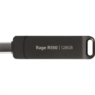USB флеш накопичувач Patriot 128GB Rage R550 Matte Black USB 3.2/Type-C (PE128GR550DSAD) изображение 1