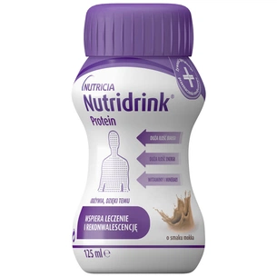 Дитяча суміш Nutricia Nutridrink Protein Mocha зі смаком мокко з високим вмістом білка та енергії 4 шт х 125 мл (8716900565366) зображення 1