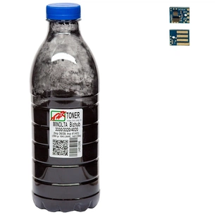 Тонер Konica Minolta Bizhub 3300, TNP36/TNP39 290г 10K chip Black АНК (1401297) зображення 1