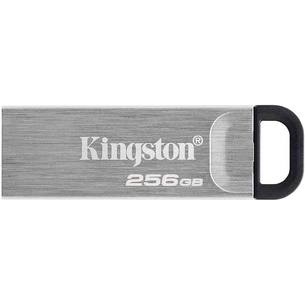 USB флеш накопичувач Kingston 256GB DT Kyson Silver/Black USB 3.2 (DTKN/256GB) зображення 1