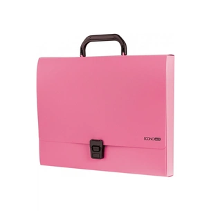 Папка - портфель Economix пластиковий A4 на застібці 1 відділення, рожевий (E31607-09) зображення 1