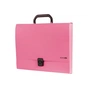 Папка - портфель Economix пластиковий A4 на застібці 1 відділення, рожевий (E31607-09) - уменьшенное изображение 1