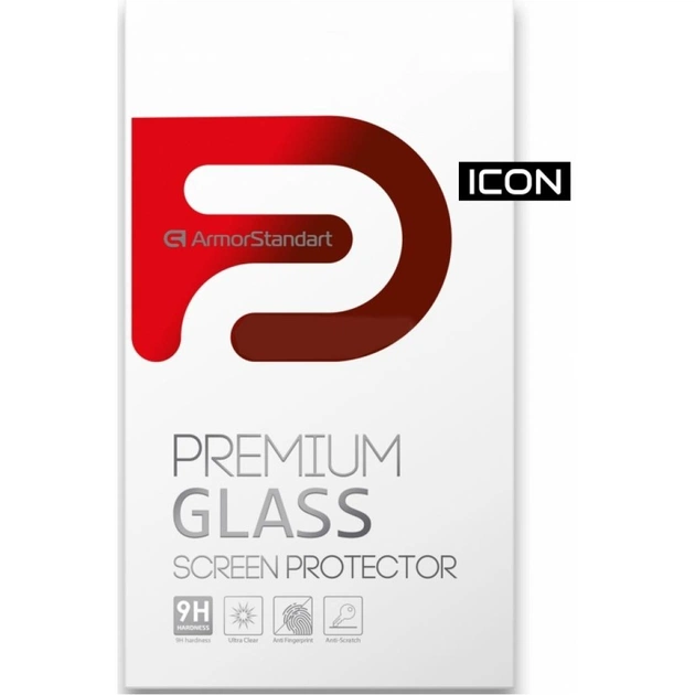 Стекло защитное Armorstandart Icon для Xiaomi Redmi Note 10 Pro Black (ARM58655) - изображение 1