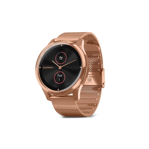 Смарт-годинник Garmin vivomove Luxe, Rose Gold, Milanese (010-02241-24) - зображення 1