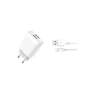 Зарядний пристрій XO 2xUSB 2.4A + cable USB to Micro 5P white (L57-M-WH) - зменшене зображення 1