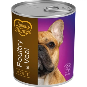 Консерви для собак Lovely Hunter Adult Poultry and Veal 800 г (LHU45355) зображення 1