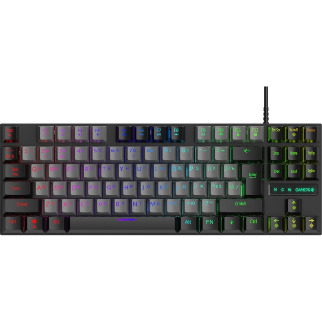 Клавіатура GamePro MK100B Blue Switch LED USB Black (MK100B) - зображення 1