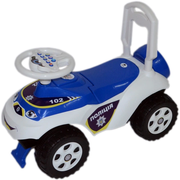 Чудомобіль Active Baby Police музичний біло-синій (013117-0101М) - зображення 1