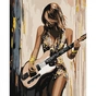 Картина по номерам Santi Girl Guitarist 40x50 cm canvas (956850) - уменьшенное изображение 1
