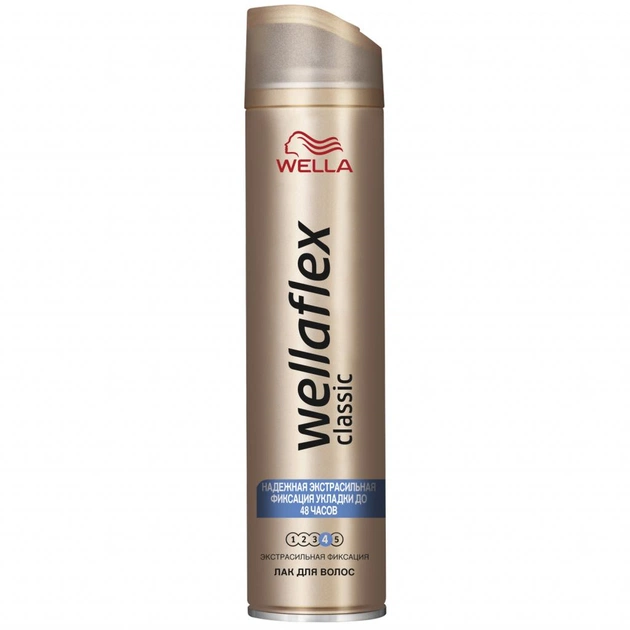 Лак для волосся WellaFlex Classiс Экстрасильная фиксация 250 мл (4084500378919) - зображення 1