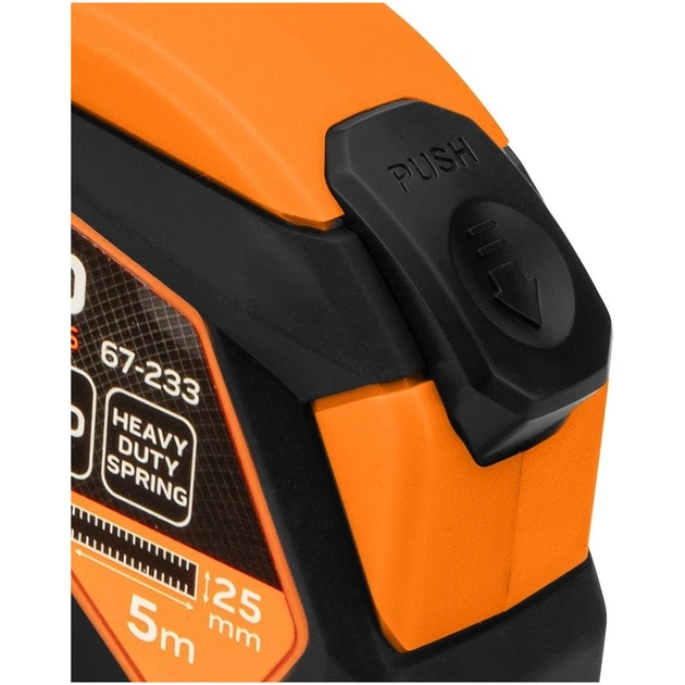 Рулетка Neo Tools 5мx25мм, з фіксатором змотування, магніт (67-233) - picture 6