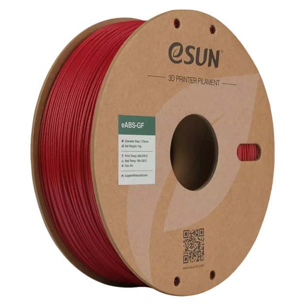 Пластик для 3D-принтера eSUN EABS-GF 1,75mm 1kg RED FIRE ENGINE (EABS-GF-P175FR1) - изображение 1